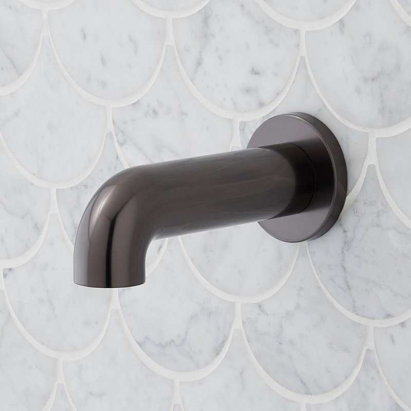 Lexia 6-7/8" Integrated Diverter Tub Spout, Gunmetal