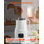 Machine à lait 8-en-1, machine à lait de soja 34 oz avec autonettoyant, mélangeur à 10 pales de 200 W pour avoine, noix, lait de soja, smoothies et jus, fonction de délai et d'ébullition de l'eau de 12 heures