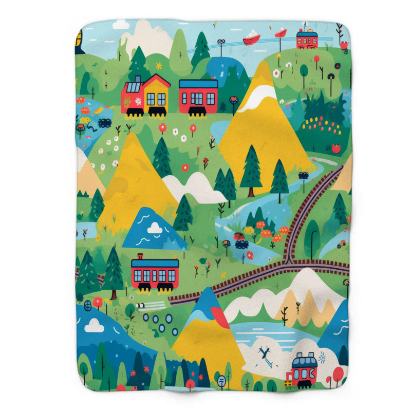 Interconnect Layouts - 1 pièce Sherpa Premium, Lit simple