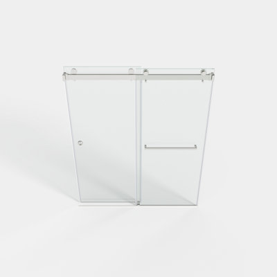 Sliding Shower Glass Door ,Certified Thick Clear Clear Tempered Glass