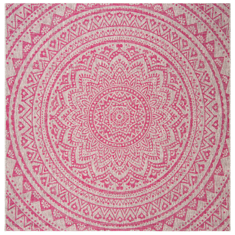 Tapis d'intérieur / extérieur Amedee Performance, Carré 6 pi 7 po