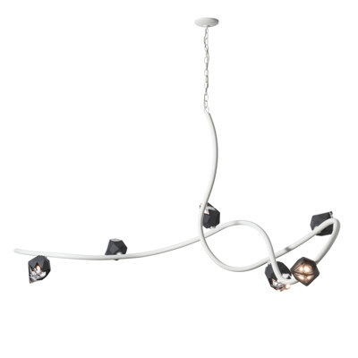 Glacier 6 - Light Unique/Statement Modern Linear Chandelier