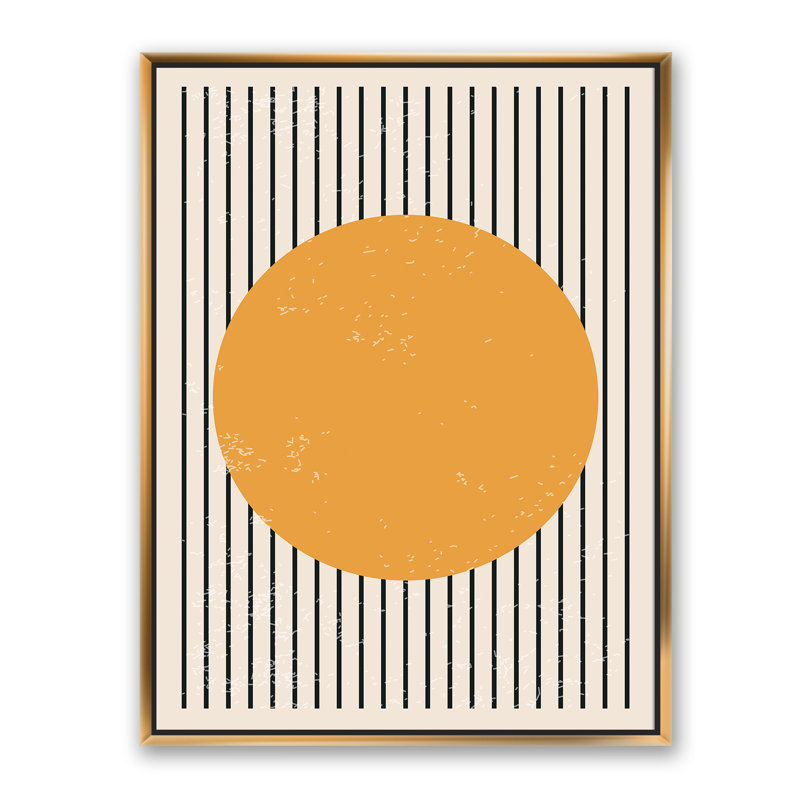 «Minimal Geometric Compostions», impression sur toile, Toile encadrée d'or, H 32 po x l 24 po x P 1 po