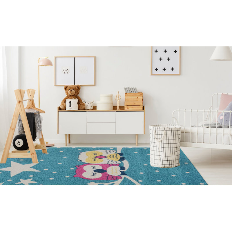 Tapis bleu Arago, Rectangle 6 pi 7 po x 9 pi 2 po