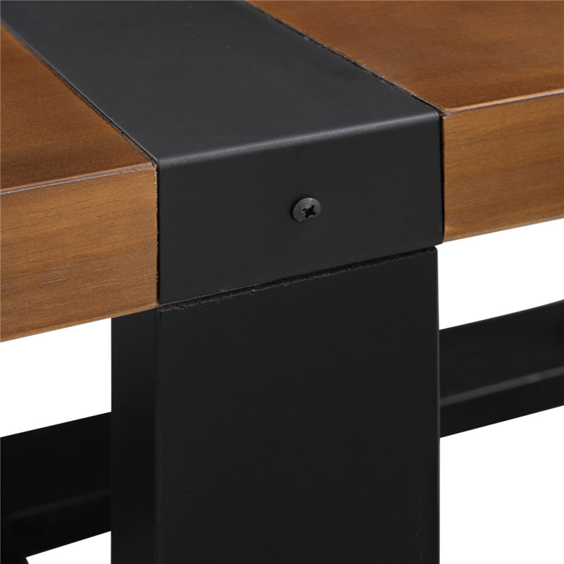 Table basse Jerke, Brun foncé