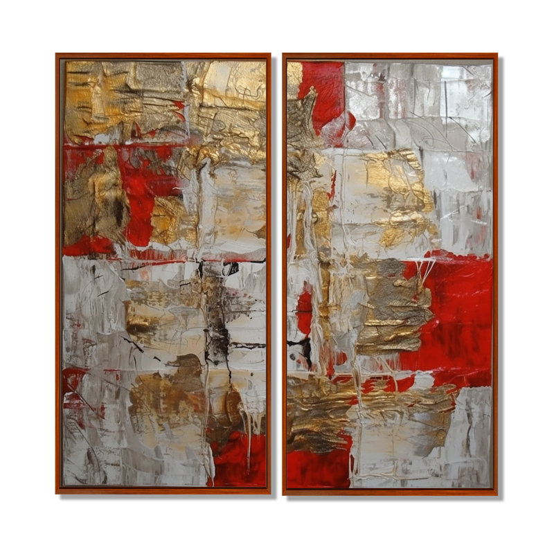 Lauri - Painting Large Large Canvas Wall Art, 40" H x 40" W, Framed Print without Mat, Brown
