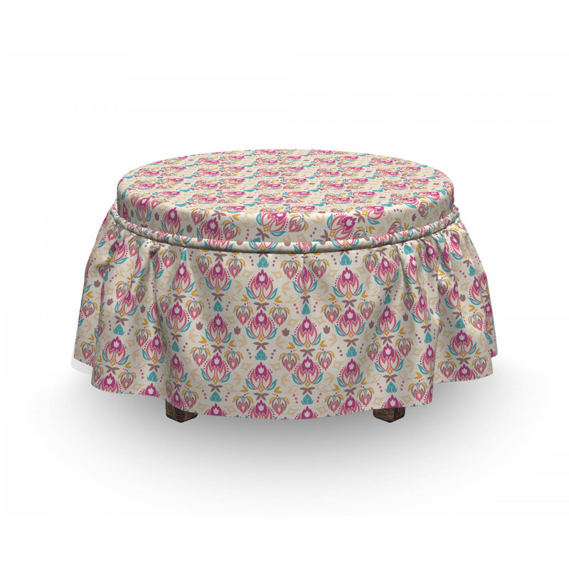 Box Cushion Ottoman Slipcover