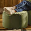 Milano 55Cm Wide Velvet Round Pouffe Ottoman-1579948618