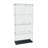 VistaGlow Modern 63" Black Tempered Glass Curio Cabinet w/5 Dynamic LED Modes