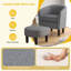 Fauteuil club et repose-pieds 27 po Makayiah-1088292108