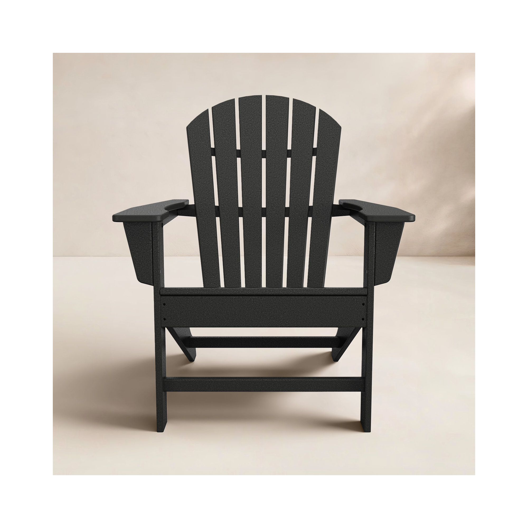 POLYWOOD Adirondack Chair, Black