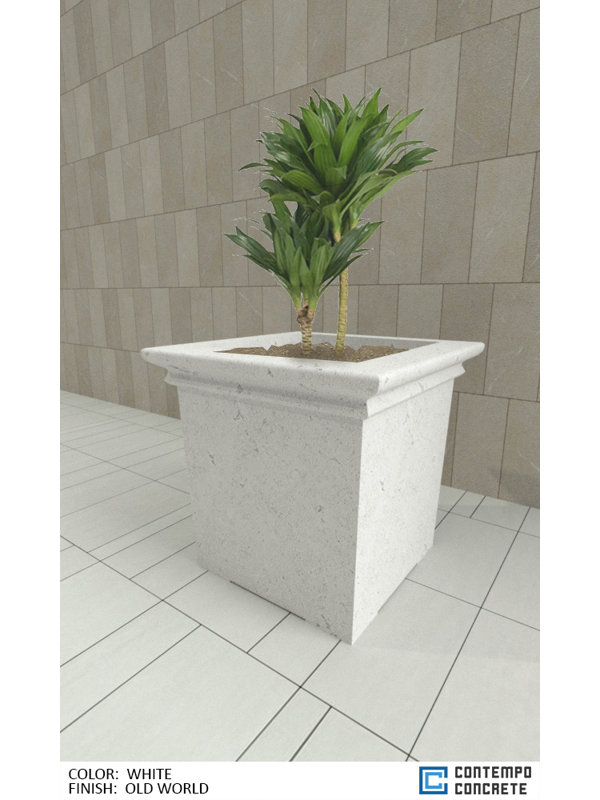 Pot à fleurs Nova, Blanc de l'Ancien Monde