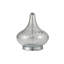 Lampe de table en verre de 24,5 pouces de hauteur «Leann», verre transparent
