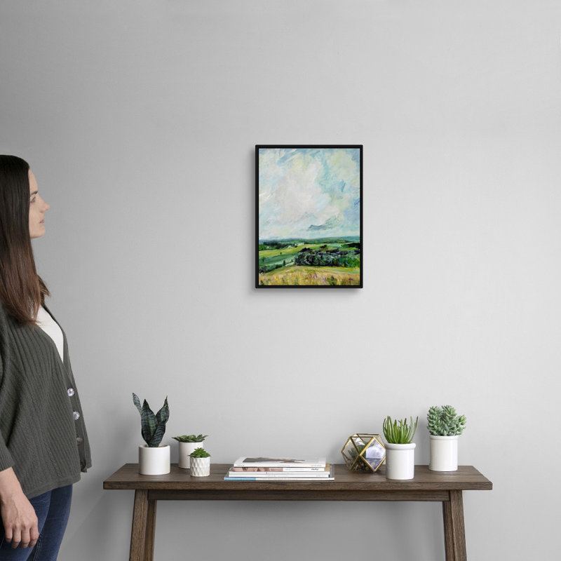 «Mount Jeez Overlook II», reproduction d'art, H 18 po x l 14 po x P 1,75 po, Toile avec cadre noir