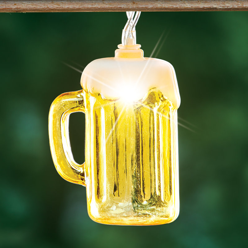Padraig Outdoor 10 - Bulb 10'' Battery Powered LED String Light