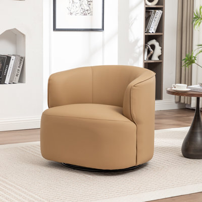 Fauteuil demi-tonneau pivotant de 32 po Tybias