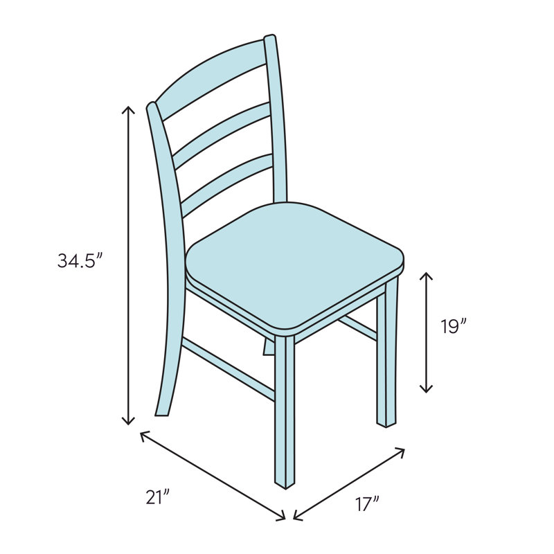 19'' H Upholstered Beech Side Chair, Dark Walnut