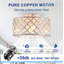 Ventilateur de plafond encastré avec moteur à courant continu réversible 6 vitesses avec télécommande-130156546