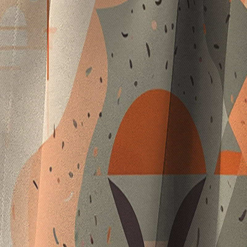 Evolving Abstractions III - Rideau Mid-Century - Rideau occultant abstrait - 1 panneau, L 52 po x L 90 po