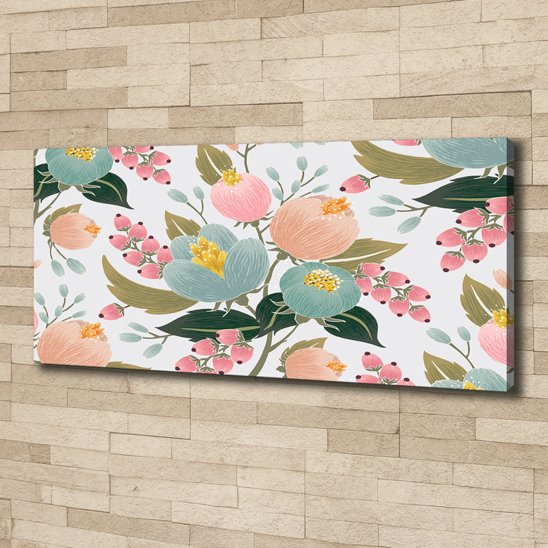 Floral Pattern - Wrapped Canvas Print
