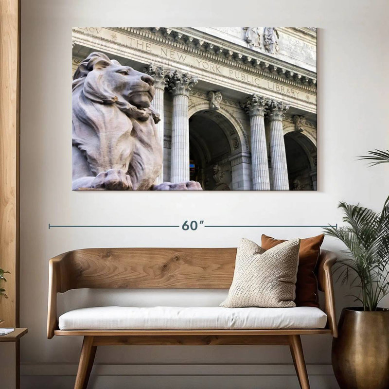Lilie NYC Public Library, 34" H x 51" W