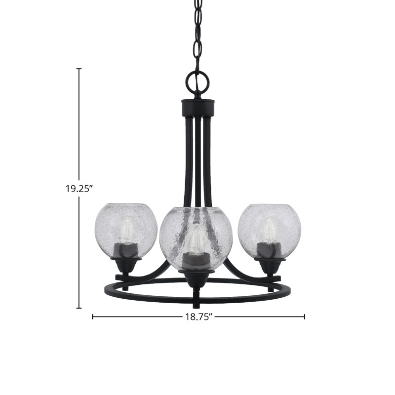 Lustre 3 lumières Paramount, Clair Givré