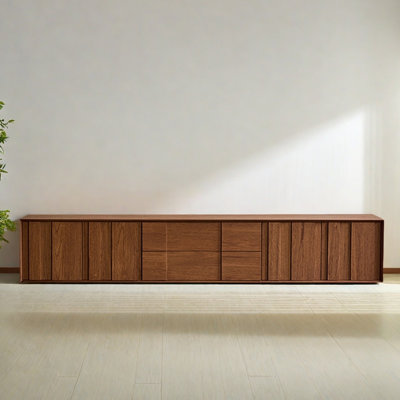 Meuble télé moderne en bois avec fond fermé