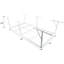 4 x 8 pi de rangement pour garage en métal blanc robuste, 600 lb Capacité, 22 po x 40 po pour le rangement saisonnier des outils dans un support, réglable, pour maximiser les outils