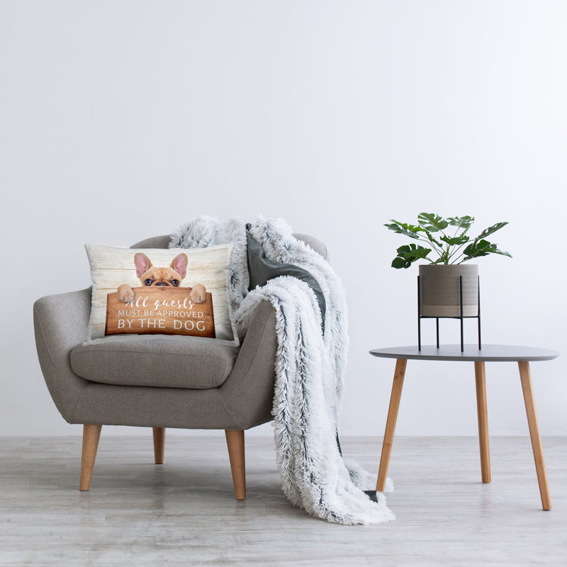  Striped Polyester Throw Pillow