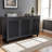 Jett Gray Finish 4-Shelves With 3-Door Wooden Shoe Cabinet, 26.09" H X 44.32" W X 12.94" D