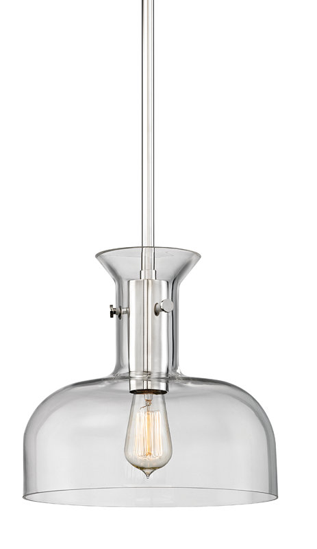Coffey 1 - Light Pendant, Aged Brass, 11.5" H X 12" W X 12" D
