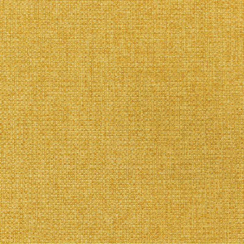 Banc rembourré en tissu capitonné, jaune moutarde, Jaune