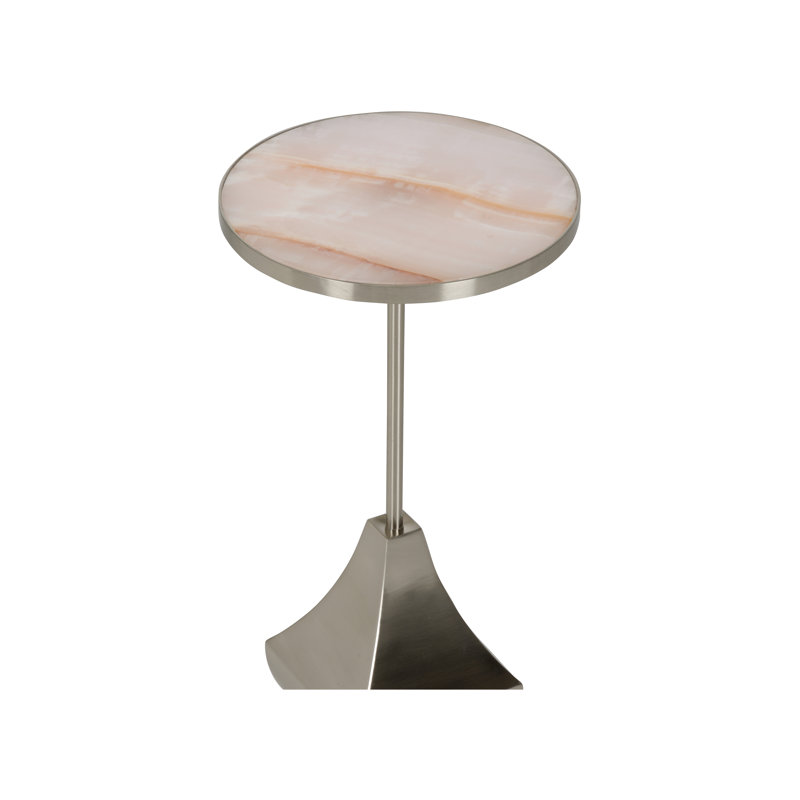 Elizabeth Wicker Marble End Table