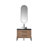 Ilfracombe 36 " W Freestanding Standard Free Standing 1 Single Vanity Bathroom Vanity With Stone Top with Mirror