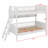 Wooden Bunk Bed With 3 Storage Shelves,Ladder Can Be Changed Left Or Right-314805963