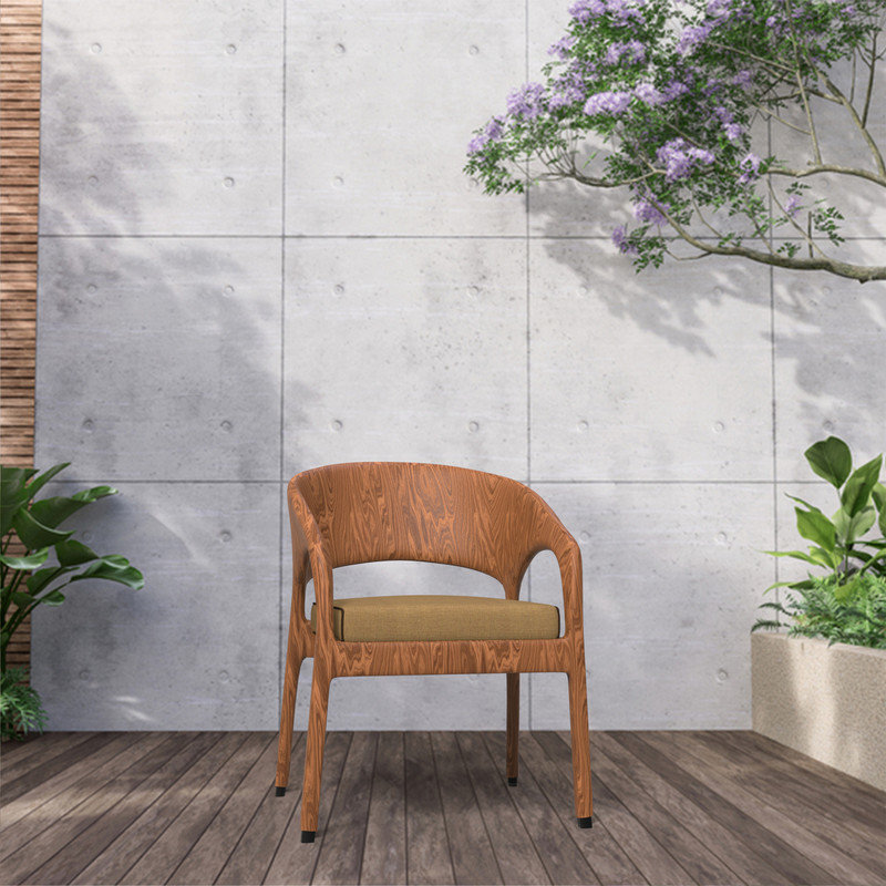 Coussin de remplacement pour chaise de salle à manger d'extérieur Sunbrella, Spectre sésame
