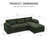 Manuel Corduroy 3-Seat Sofa L Shaped Couch With Detachable Doublelayered Seat Cushion For Apartment-1514345017-1514345022