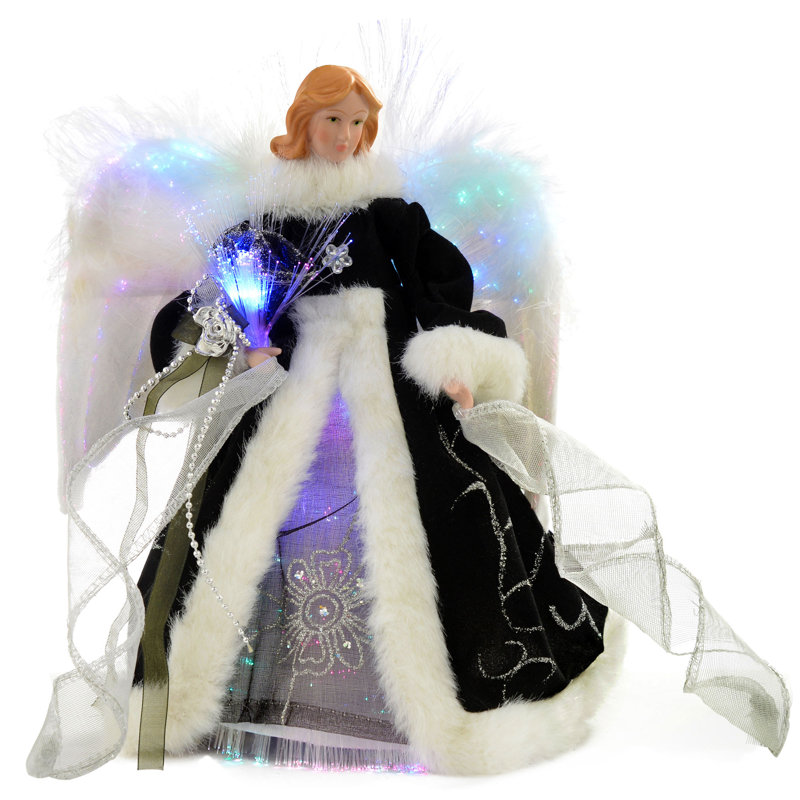 25cm Fabric Lighted Tree Topper