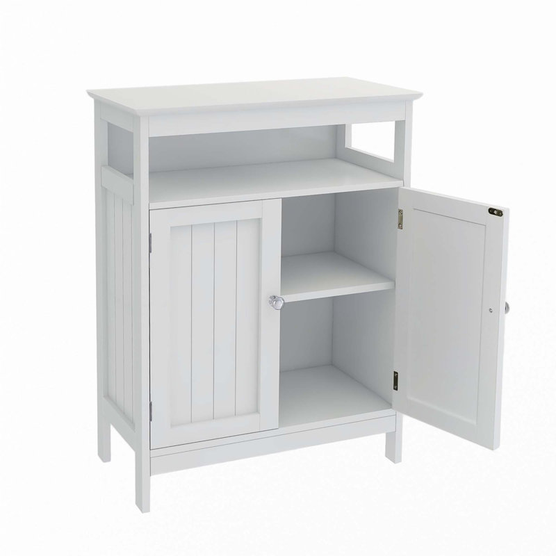 Armoire de rangement pour salle de bain avec portes à double volet