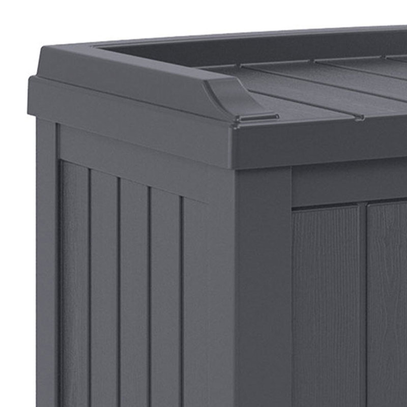 Suncast 17'' W 22 Gallons Water Resistant Resin in Black