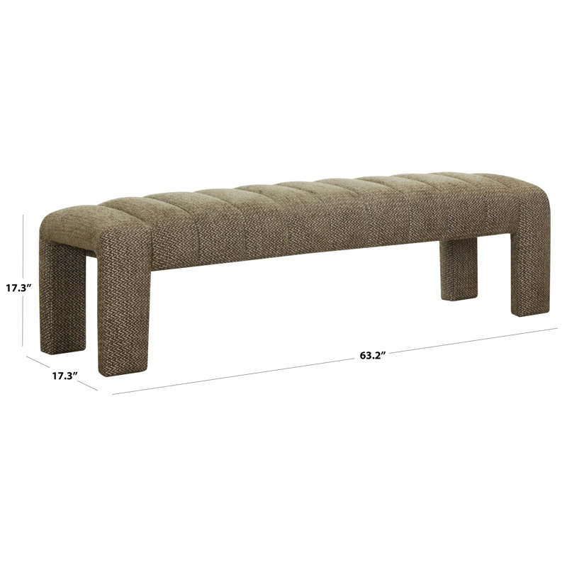 Banc rembourré Gliese, Olive Green
