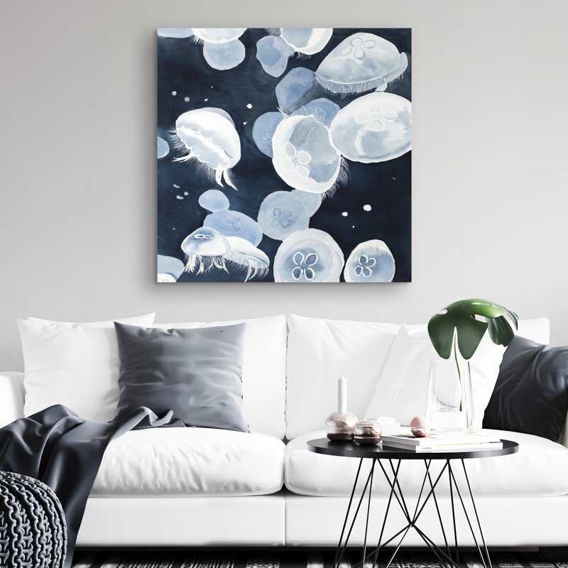 Jellyfishs - 32"x32" art on canvas