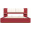 Lit plateforme rembourré King Size avec panneau, cadre de lit plateforme avec coins arrondis anticollision, stable et solide, aucun sommier requis, montage facile-37539054