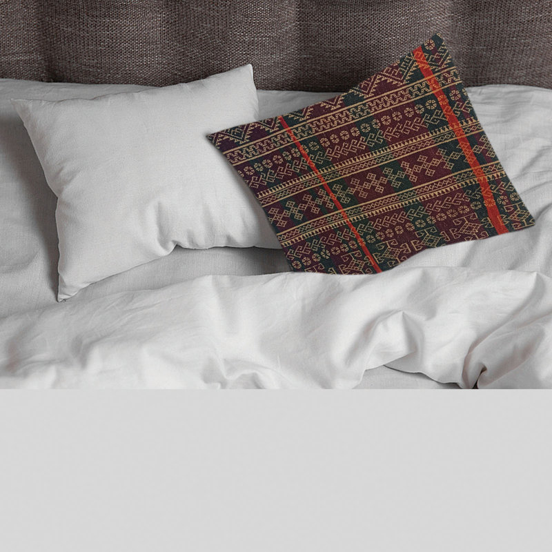 Geoffrey Kilim Handwoven Sandstone Cushion Cover, 50cm H x 50cm W