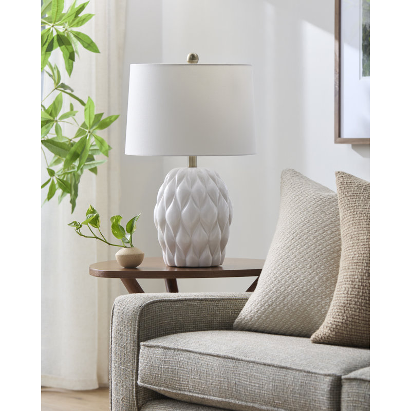 Lampe de table Shahe, Blanc