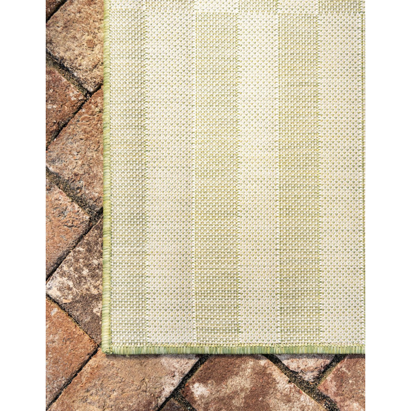 Outdoor Glimmer Area Rug Fern Color, Runner 2' x 6'
