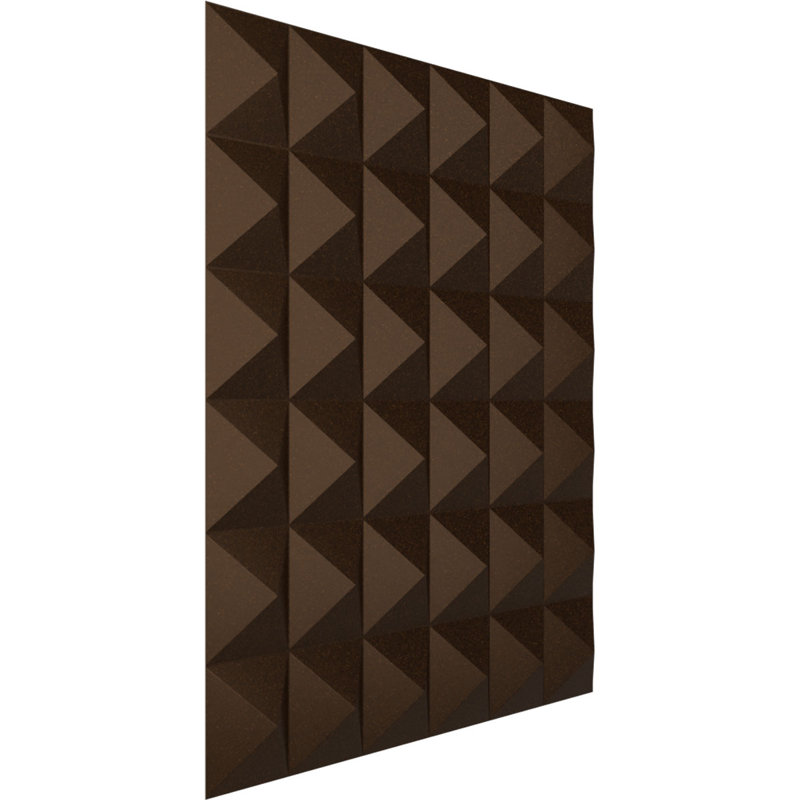 19 5/8"W x 19 5/8"H Damon EnduraWall Decorative 3D Wall Panel, Metallic Champagne Bronze (Covers 2.67 Sq. Ft.)