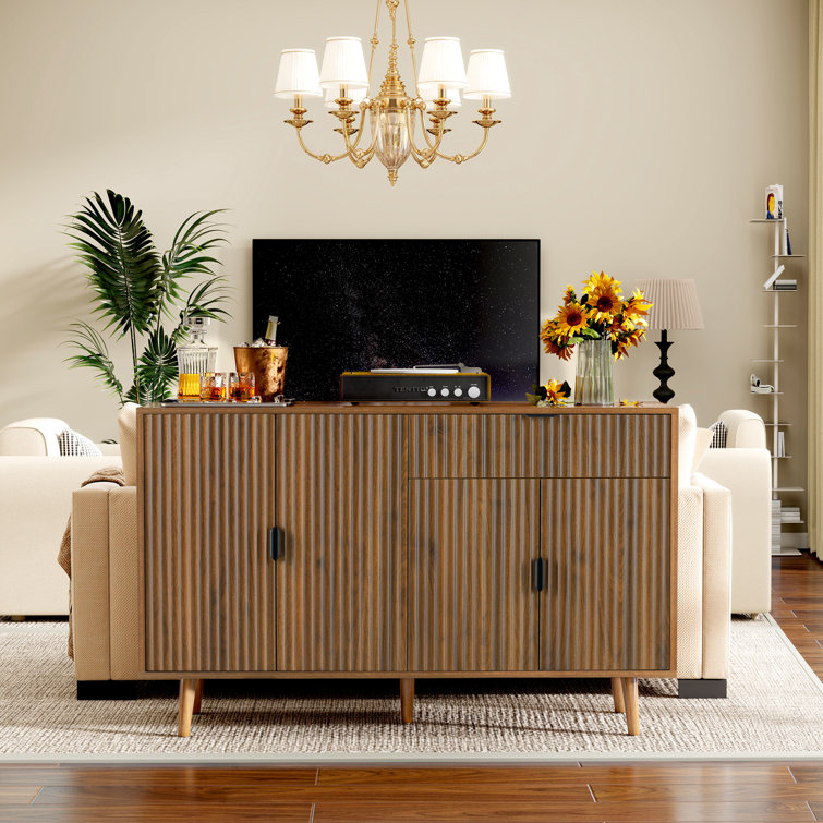 Sideboard and Buffet Cabinet, Credenza, Buffet Cabinet for Dining Room, Kitchen Buffet Table with Storage