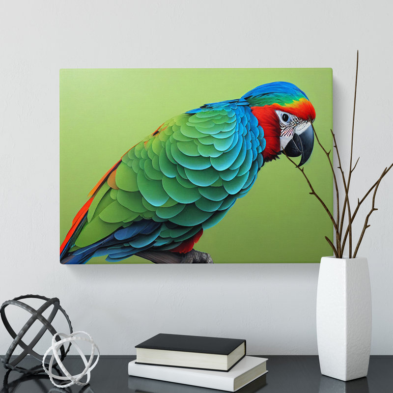Colourful Parrot Vol.1 - Wrapped Canvas, 50cm H x 76cm W x 3cm D