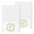Winston Porter 100% Turkish Cotton MONICA 2PC Embellished Hand Towel Set-473138250